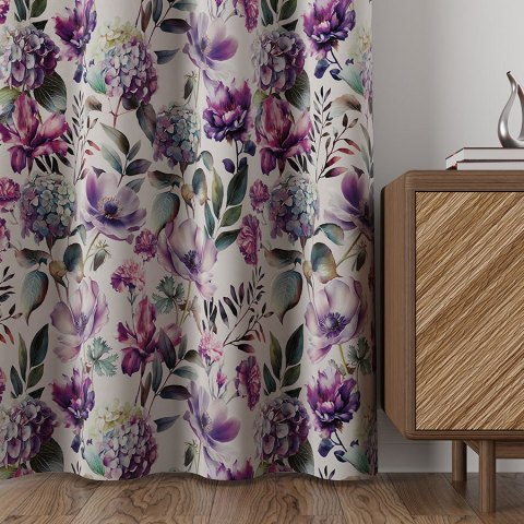 WERA Tkanina na zasłony typu MILAS, szer. 150cm, kolor fioletowy D00132/MIL/002/150000/1