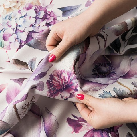 WERA Tkanina na zasłony typu MILAS, szer. 150cm, kolor fioletowy D00132/MIL/002/150000/1