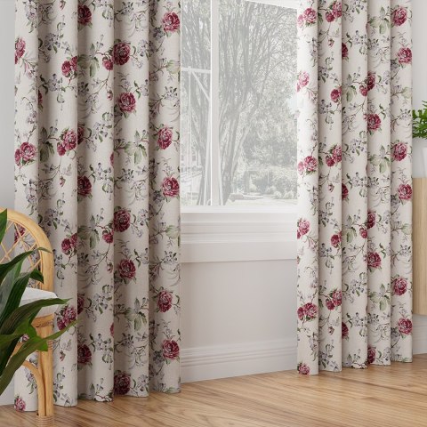 AMARA 042 Tkanina na zasłony, typu TZ7030, szer. 140cm, kolor różowy TZ0042/TDM/001/140000/1