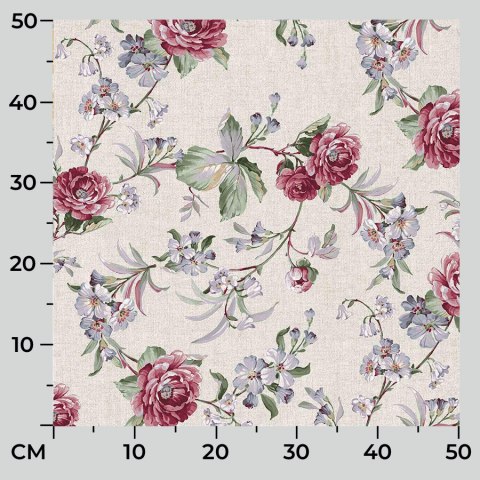 AMARA 042 Tkanina na zasłony, typu TZ7030, szer. 140cm, kolor różowy TZ0042/TDM/001/140000/1