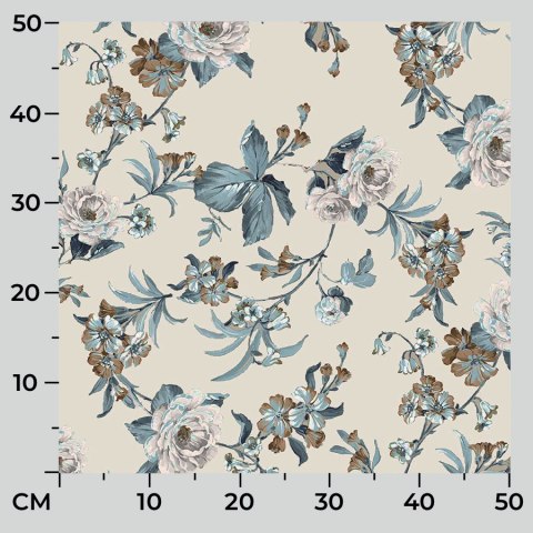 AMARA 042 Tkanina na zasłony, typu TZ7030, szer. 140cm, kolor niebieski TZ0042/TDM/002/140000/1