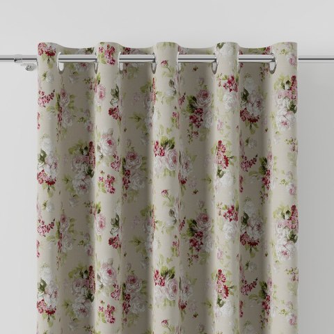 ELIANA 041 Tkanina na zasłony, typu TZ7030, szer. 140cm, kolor różowy TZ0041/TDM/001/140000/1