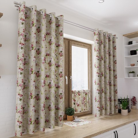 ELIANA 041 Tkanina na zasłony, typu TZ7030, szer. 140cm, kolor różowy TZ0041/TDM/001/140000/1