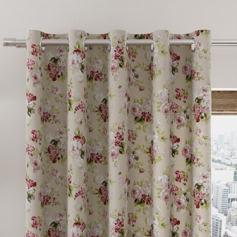 ELIANA 041 Tkanina na zasłony, typu TZ7030, szer. 140cm, kolor różowy TZ0041/TDM/001/140000/1