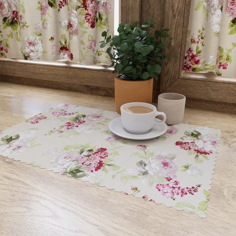 ELIANA 041 Tkanina na zasłony, typu TZ7030, szer. 140cm, kolor różowy TZ0041/TDM/001/140000/1