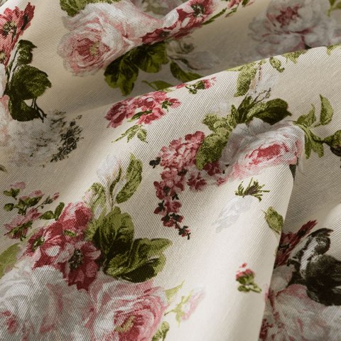 ELIANA 041 Tkanina na zasłony, typu TZ7030, szer. 140cm, kolor różowy TZ0041/TDM/001/140000/1