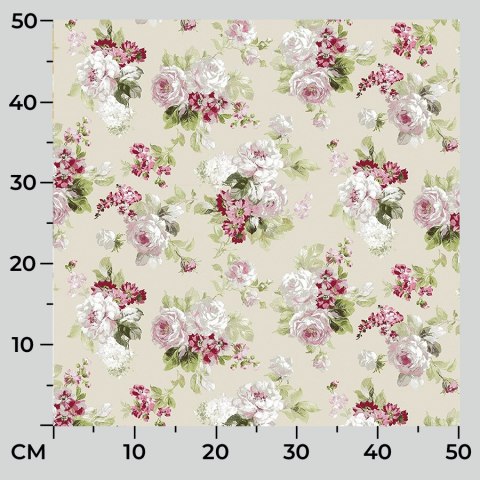 ELIANA 041 Tkanina na zasłony, typu TZ7030, szer. 140cm, kolor różowy TZ0041/TDM/001/140000/1