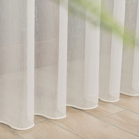 Firanka fantazyjna z ołowianką, wys. 300cm, kolor kremowy z błyskiem 318578/OLO/004/000300/1