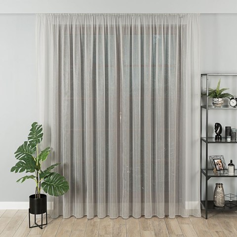 Firanka fantazyjna z ołowianka, wys. 300cm, kolor szary z błyskiem 318578/OLO/005/000300/1