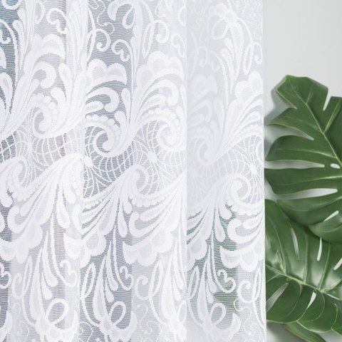 IWONA Firanka żakardowa gotowa, 160x300cm, kolor biały 049312/FBL/001/300160/1