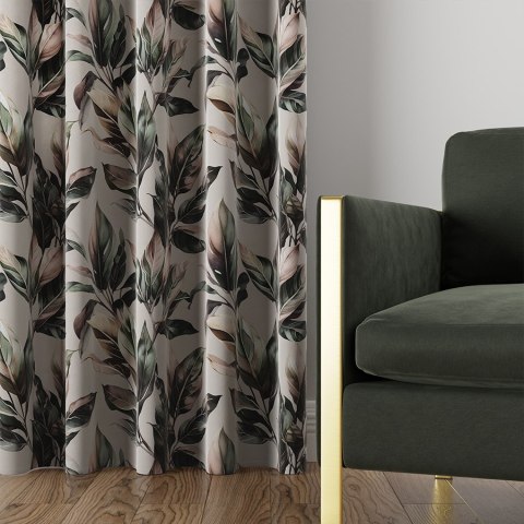 SAMANTA Tkanina na zasłony typu MILAS, szer. 150cm, kolor beżowy D00126/MIL/001/150000/1