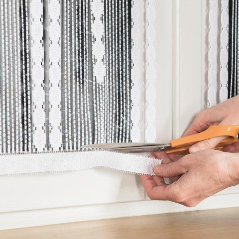 INARA Zazdrostka makramowa żakardowa gotowa, 60x50cm, kolor biały 001470/ZAZ/001/060050/1