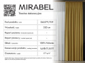 MIRABEL Tkanina dekoracyjna, wys. 320cm, kolor 900 czarny 065579/TDP/900/000320/1