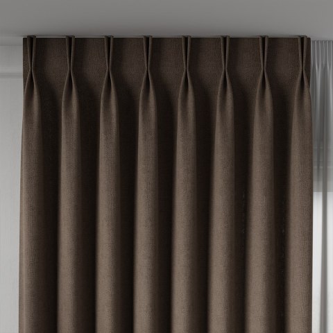 MIRABEL Tkanina na zasłony, wys. 320cm, kolor 910 brązowy 065579/TDP/910/000320/1