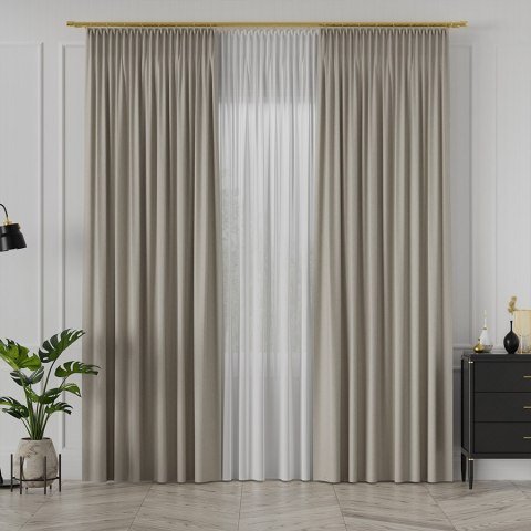 MIRABEL Tkanina na zasłony, wys. 320cm, kolor 912 chłodny kremowy 065579/TDP/912/000320/1