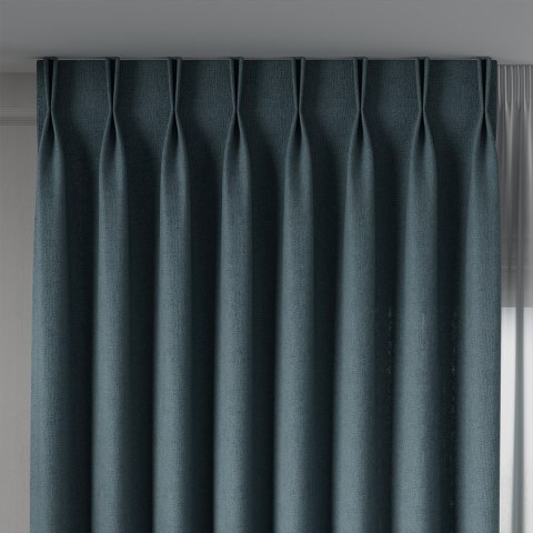 MIRABEL Tkanina na zasłony, wys. 320cm, kolor 927 petrol/ ciemny turkusowy 065579/TDP/927/000320/1