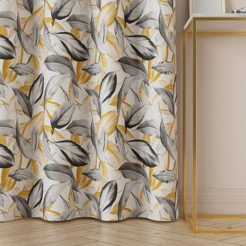 PERUGA Tkanina na zasłony bawełniana PANAMA, 142cm, kolor musztardowy (dostępna do wyczerpania zapasów) D00008/PAN/001/1420