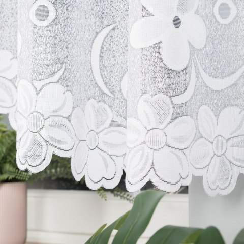 RENATA Firanka żakardowa gotowa, 400x150cm, kolor biały 049885/FBL/001/400150/1
