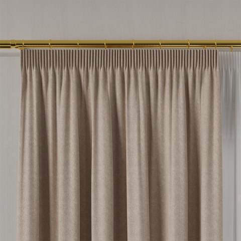 RUFUS Tkanina na zasłony dwustronna, wys. 320cm, kolor 660 beżowy TD0017/TDP/660/000320/1