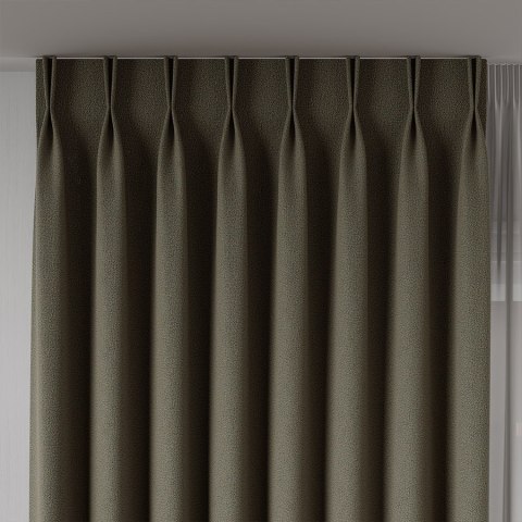 RUFUS Tkanina na zasłony dwustronna, wys. 320cm, kolor 671 turkusowo-beżowy TD0017/TDP/671/000320/1