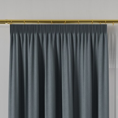 RUFUS Tkanina na zasłony dwustronna, wys. 320cm, kolor 675 szaroniebieski TD0017/TDP/675/000320/1