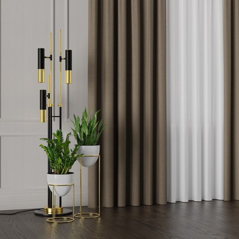 RUFUS Tkanina na zasłony dwustronna, wys. 320cm, kolor 714 jasny brązowy TD0017/TDP/714/000320/1