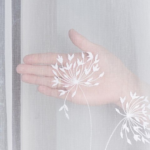 Zazdrostka haftowana, pasowa, wys. 45cm, kolor biały 053801/464/001/000045/1