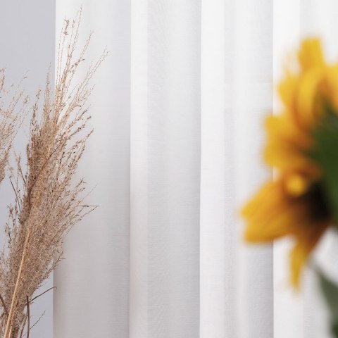 BASIC Zasłona gotowa na przelotkach, 170x145cm, kolor 010 biały TD0005/ZGP/010/145170/1