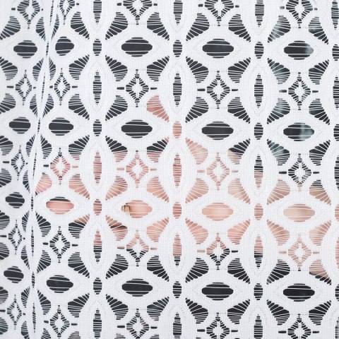 Firanka żakardowa, pasowa, wys. 120cm, kolor biały 018869/000/001/000120/1