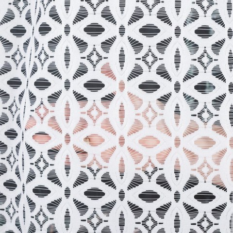 Firanka żakardowa, pasowa, wys. 130cm, kolor biały 018869/000/001/000130/1