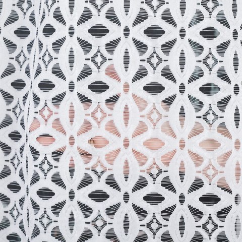 Firanka żakardowa, pasowa, wys. 170cm, kolor biały 018869/000/001/000170/1