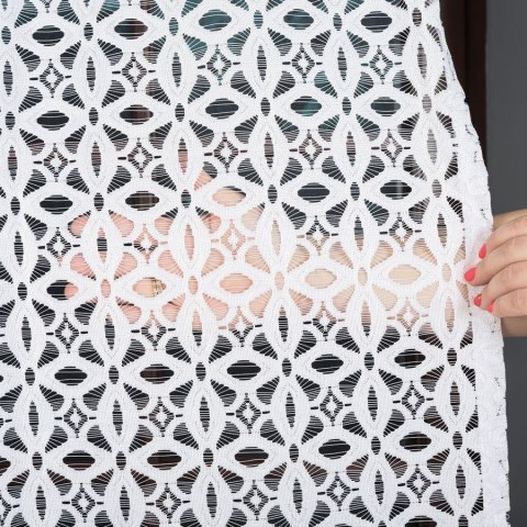 Firanka żakardowa, pasowa, wys. 300cm, kolor biały 018869/000/001/000300/1
