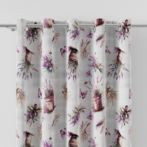 LAVETTE Tkanina na zasłony NINA WODOODPORNA, 160cm, kolor szary D00168/NIW/001/160000/1