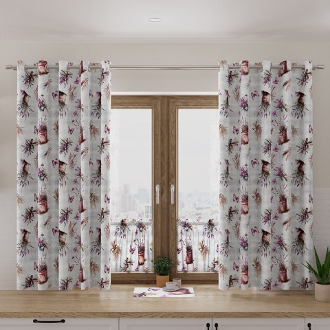 LAVETTE Tkanina na zasłony NINA WODOODPORNA, 160cm, kolor szary D00168/NIW/001/160000/1