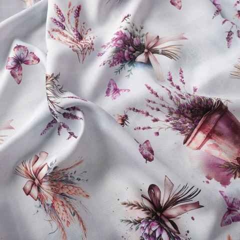 LAVETTE Tkanina na zasłony NINA WODOODPORNA, 160cm, kolor szary D00168/NIW/001/160000/1