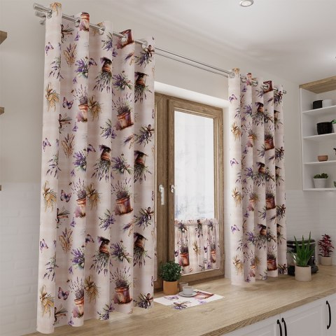 LAVETTE Tkanina na zasłony NINA WODOODPORNA, szer. 160cm, kolor beżowy D00168/NIW/002/160000/1