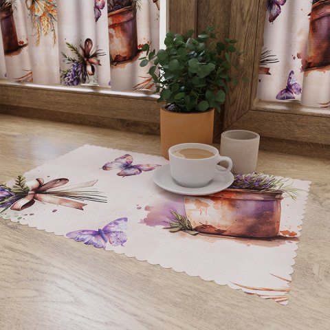 LAVETTE Tkanina na zasłony NINA WODOODPORNA, szer. 160cm, kolor beżowy D00168/NIW/002/160000/1