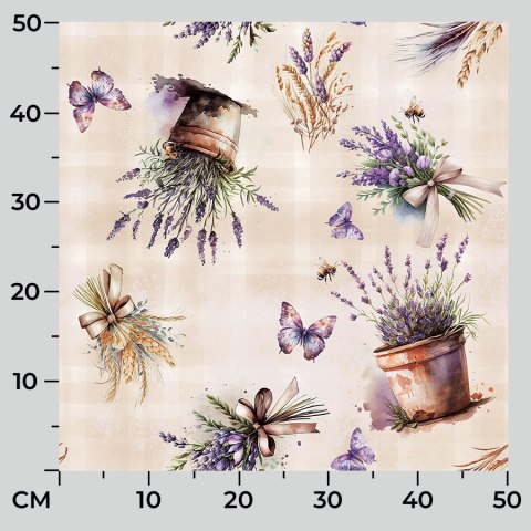 LAVETTE Tkanina na zasłony NINA WODOODPORNA, szer. 160cm, kolor beżowy D00168/NIW/002/160000/1