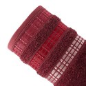 LUXURY Ręcznik, 50x90cm, kolor 107 bordowy LUXURY/RB0/107/050090/1