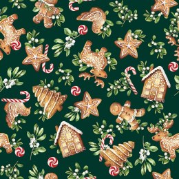 PIERNIKI Tkanina dekoracyjna NINA WODOODPORNA, 160cm, kolor 003 zielony DBN016/NIW/003/160000/1