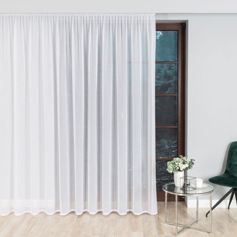 Woal gładki, wys. 320cm, kolor biały 002301/233/001/000320/1