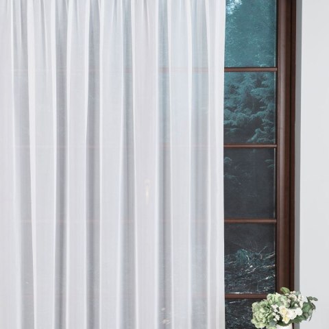 Woal gładki, wys. 320cm, kolor biały 002301/233/001/000320/1