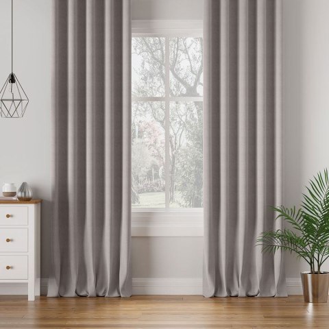 MILAS SOFT Tkanina na zasłony, wys. 300cm, kolor 032 brązowo szary MILAS1/000/032/000300/1