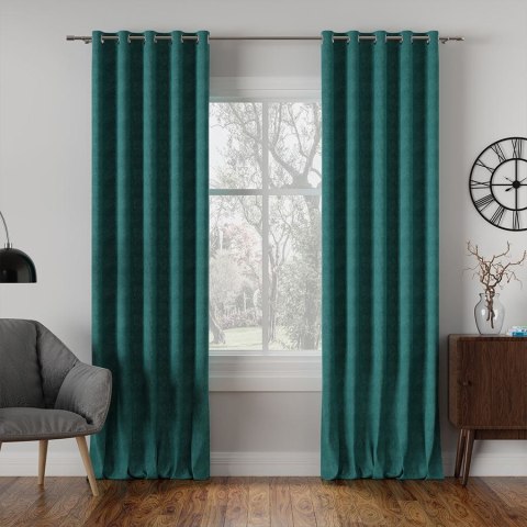 MILAS SOFT Tkanina na zasłony, wys. 300cm, kolor 041 turkusowy MILAS1/000/041/000300/1