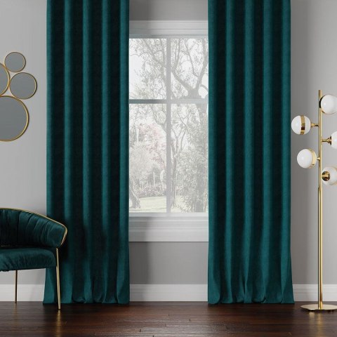 MILAS SOFT Tkanina na zasłony, wys. 300cm, kolor 768 ciemny turkusowy; petrol MILAS1/000/768/000300/1