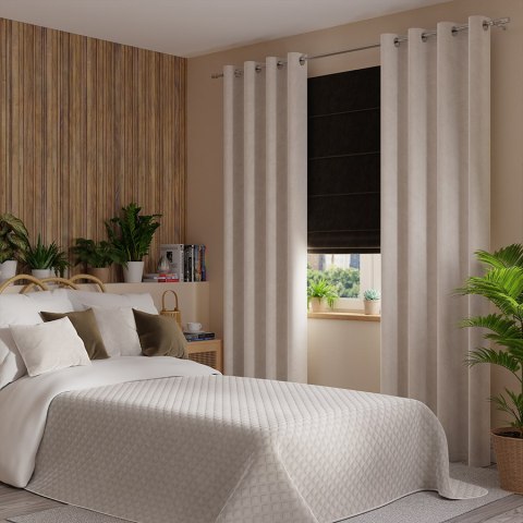 VELVI Narzuta dekoracyjna, 170x210cm, kolor 018 ciepły jasny szary VELVI0/NAP/018/170210/1