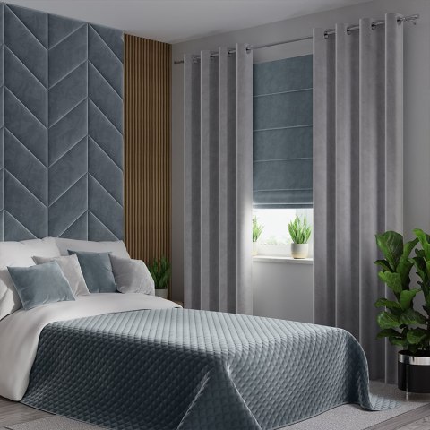 VELVI Narzuta dekoracyjna, 170x210cm, kolor 063 niebieski VELVI0/NAP/063/170210/1