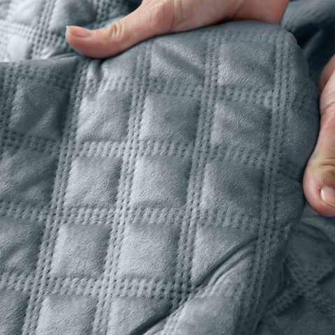 VELVI Narzuta dekoracyjna, 170x210cm, kolor 063 niebieski VELVI0/NAP/063/170210/1