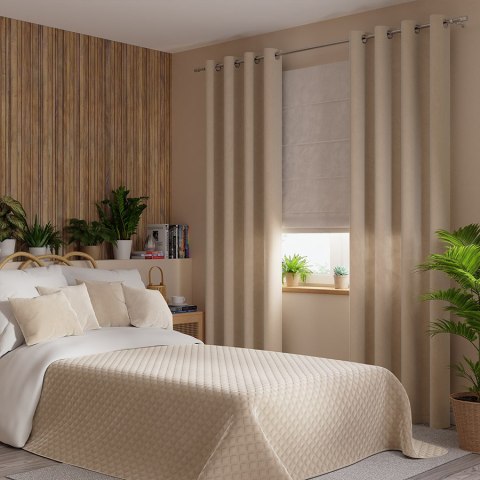 VELVI Narzuta dekoracyjna, 220x240cm, kolor 003 jasny beżowy VELVI0/NAP/003/220240/1