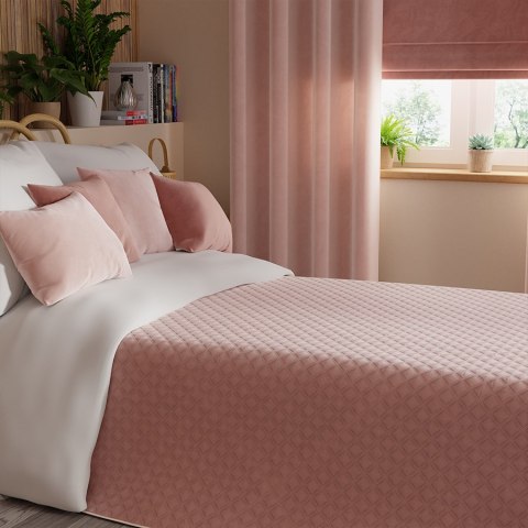 VELVI Narzuta dekoracyjna, 220x240cm, kolor 004 pudrowy różowy VELVI0/NAP/004/220240/1